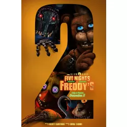 Five Nights at Freddy's 2 Orange Version ORIGINAL MOVIE FILM CINEMA PRINT PREMIUM POSTER