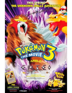 POKEMON 3 THE MOVIE CINEMA FILM MOVIE PRINT PREMIUM POSTER