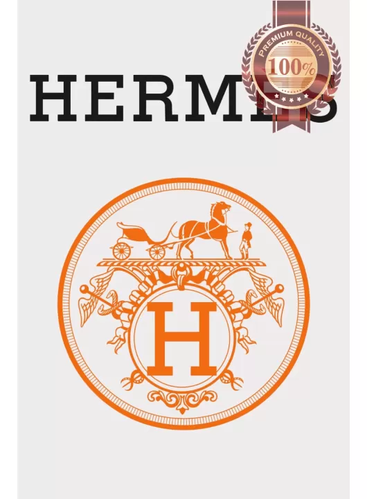 HERMES PARIS CIRCLE LOGO ART ARTWORK DESIGN LINES GRAPHIC PREMIUM POSTER