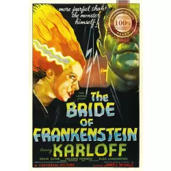 THE BRIDE OF FRANKENSTEIN 1935 30s ORIGINAL CINEMA MOVIE PRINT PREMIUM POSTER
