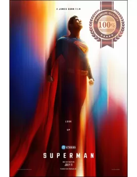 SUPERMAN 2025 TEASER LOOK UP ORIGINAL MOVIE CINEMA PRINT PREMIUM POSTER