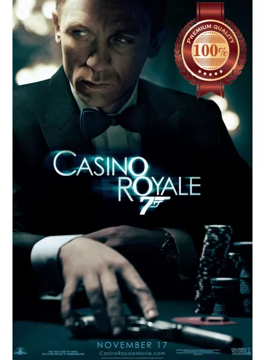 CASINO ROYALE 007 JAMES BOND FILM MOVIE ORIGINAL CINEMA PRINT PREMIUM POSTER