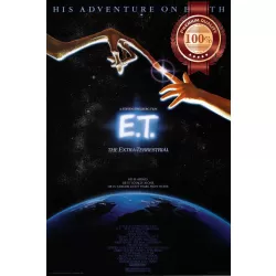E.T THE EXTRA TERRESTRIAL 1982 80s ORIGINAL SPIELBERG MOVIE PRINT PREMIUM POSTER