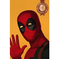 DEADPOOL PORTRAIT WAVING DRAWING PICTURE ART ARTWORK PRINT PREMIUM POSTER