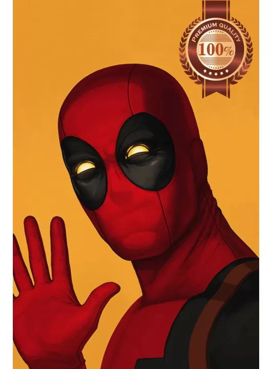 DEADPOOL PORTRAIT WAVING DRAWING PICTURE ART ARTWORK PRINT PREMIUM POSTER DEADPOOL PORTRAIT WAVING DRAWING PICTURE ART ARTWORK PRINT PREMIUM POSTER