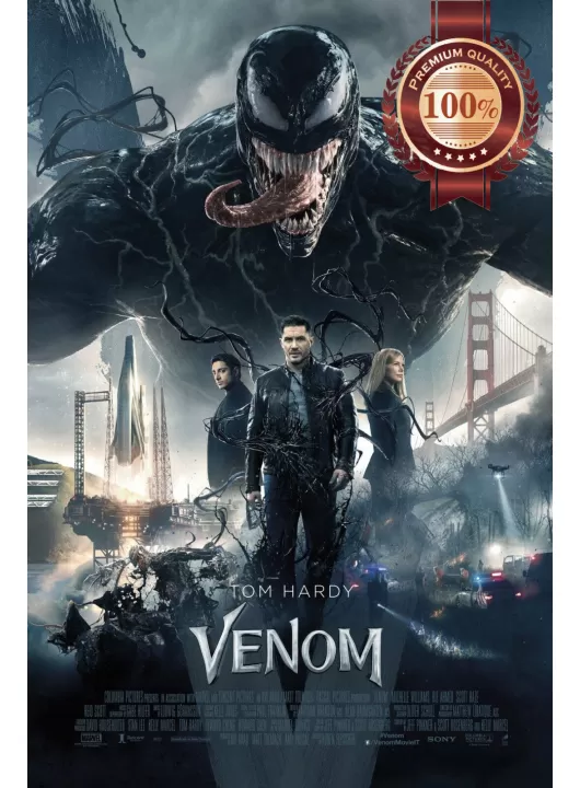 VENOM 2018 TOM HARDY SONY OFFICIAL ORIGINAL MOVIE FILM PRINT PREMIUM POSTER