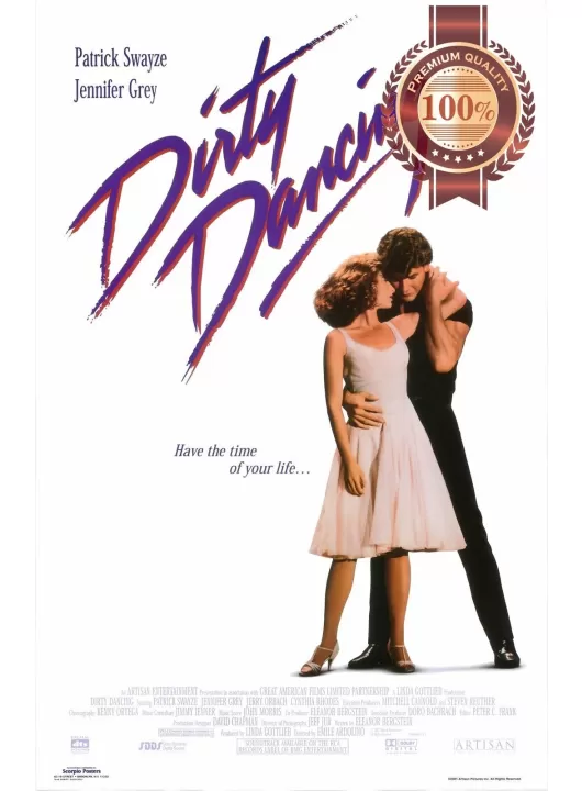 DIRTY DANCING 1987 80s ORIGINAL CLASSIC FILM MOVIE WALL ART PRINT PREMIUM POSTER