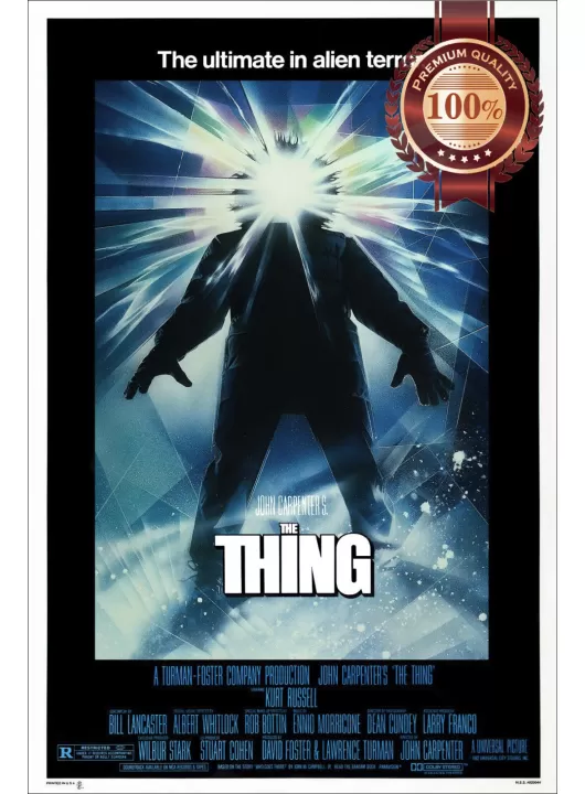 THE THING 1982 80s JOHN CARPENTER OFFICIAL ORIGINAL MOVIE FILM PRINT PREMIUM POSTER THE THING 1982 80s JOHN CARPENTER OFFICIAL ORIGINAL MOVIE FILM PRINT PREMIUM POSTER