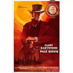 PALE RIDER 1985 80s EASTWOOD ORIGINAL OFFICIAL CINEMA MOVIE PRINT PREMIUM POSTER