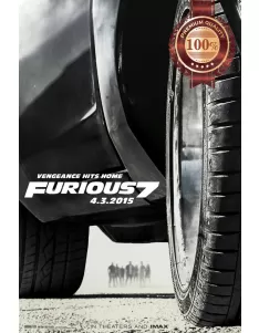 FURIOUS 7 THE FAST AND ORIGINAL OFFICIAL CINEMA MOVIE PRINT PREMIUM POSTER