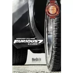 FURIOUS 7 THE FAST AND ORIGINAL OFFICIAL CINEMA MOVIE PRINT PREMIUM POSTER