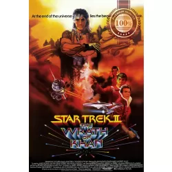 STAR TREK II THE WRATH OF KHAN 2 1982 ORIGINAL CINEMA MOVIE PRINT PREMIUM POSTER