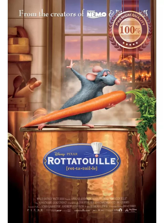 RATATOUILLE 2007 PIXAR V2 ORIGINAL OFFICIAL CINEMA MOVIE PRINT PREMIUM POSTER RATATOUILLE 2007 PIXAR V2 ORIGINAL OFFICIAL CINEMA MOVIE PRINT PREMIUM POSTER