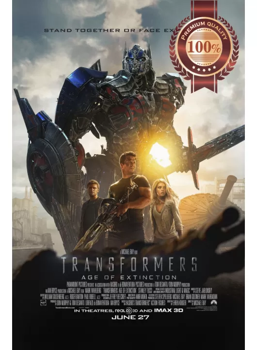 TRANSFORMERS AGE OF EXTINCTION 2014 OFFICIAL MOVIE FILM PRINT PREMIUM POSTER