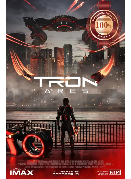 TRON ARES 2025 THEATRICAL ORIGINAL MOVIE FILM CINEMA PRINT PREMIUM POSTER TRON ARES 2025 THEATRICAL ORIGINAL MOVIE FILM CINEMA PRINT PREMIUM POSTER