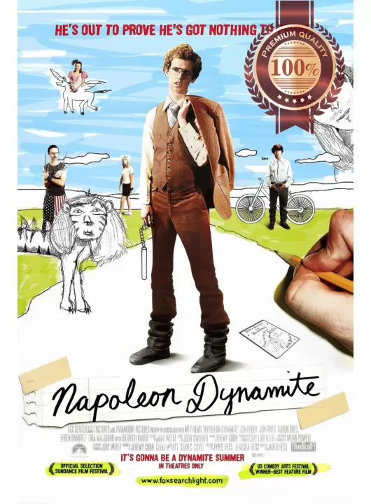 NAPOLEON DYNAMITE 2004 ORIGINAL OFFICIAL MOVIE FILM HOME PRINT PREMIUM POSTER