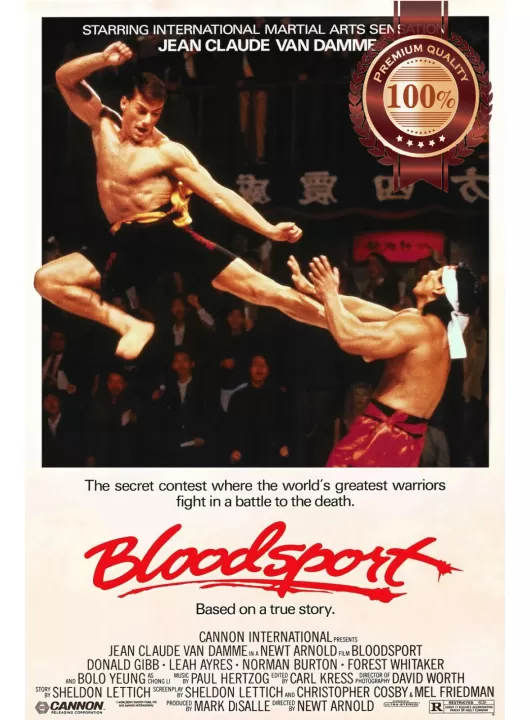 BLOODSPORT VAN DAMME 1988 80s CINEMA MOVIE ORIGINAL PRINT PREMIUM POSTER