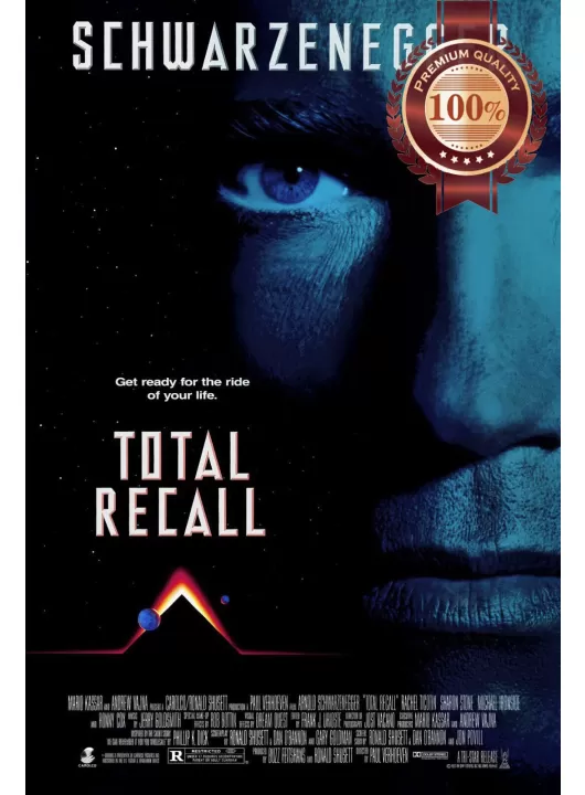 TOTAL RECALL 1990 90s SCHWARZENEGGER OFFICIAL ORIGINAL MOVIE PRINT PREMIUM POSTER