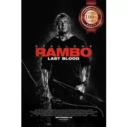 RAMBO LAST BLOOD 2019 OFFICIAL CINEMA MOVIE FILM PRINT PREMIUM POSTER