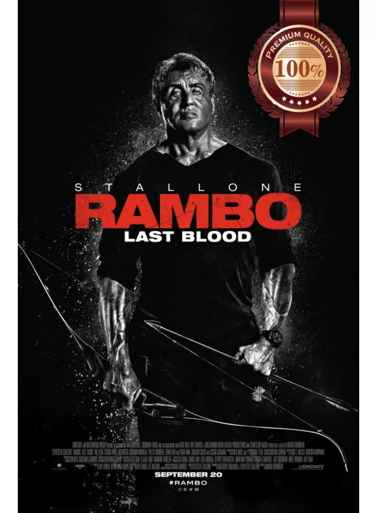 RAMBO LAST BLOOD 2019 OFFICIAL CINEMA MOVIE FILM PRINT PREMIUM POSTER