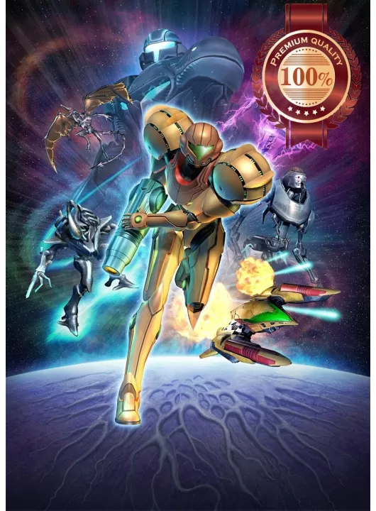 SUPER METROID SAMUS NINTENDO VIDEO GAME WALL ART PRINT - PREMIUM POSTER