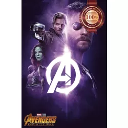 INFINITY WAR HEROES PURPLE AVENGERS CINEMA MOVIE FILM PRINT PREMIUM POSTER