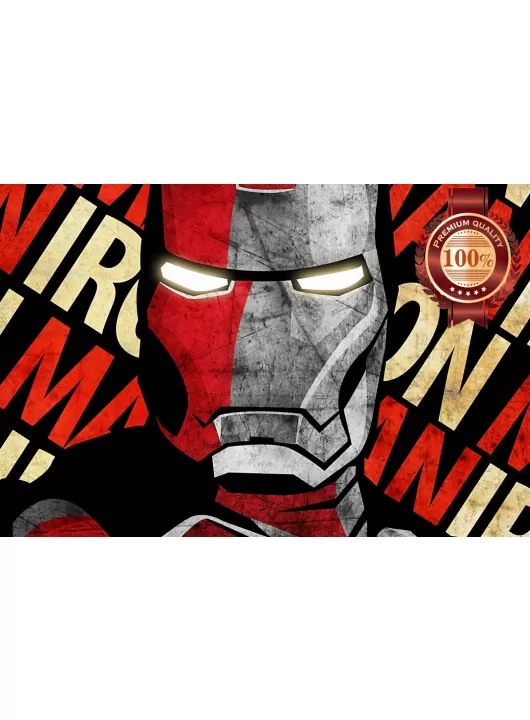 LARGE IRONMAN IRON MAN DESIGN MARVEL BACKGROUND MOVIE HOME WALL ART PRINT POSTER
