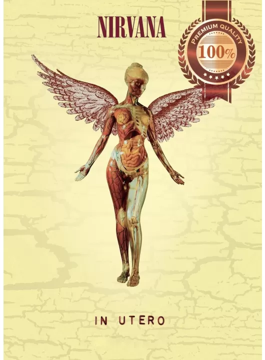 NIRVANA IN UTERO ALBUM ARTWORK BAND MUSIC HOME WALL ART PRINT PREMIUM POSTER