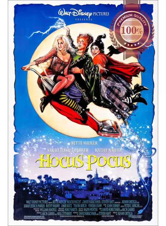 HOCUS POCUS 1993 90s ORIGINAL CINEMA MOVIE FILM ART PRINT PREMIUM POSTER HOCUS POCUS 1993 90s ORIGINAL CINEMA MOVIE FILM ART PRINT PREMIUM POSTER