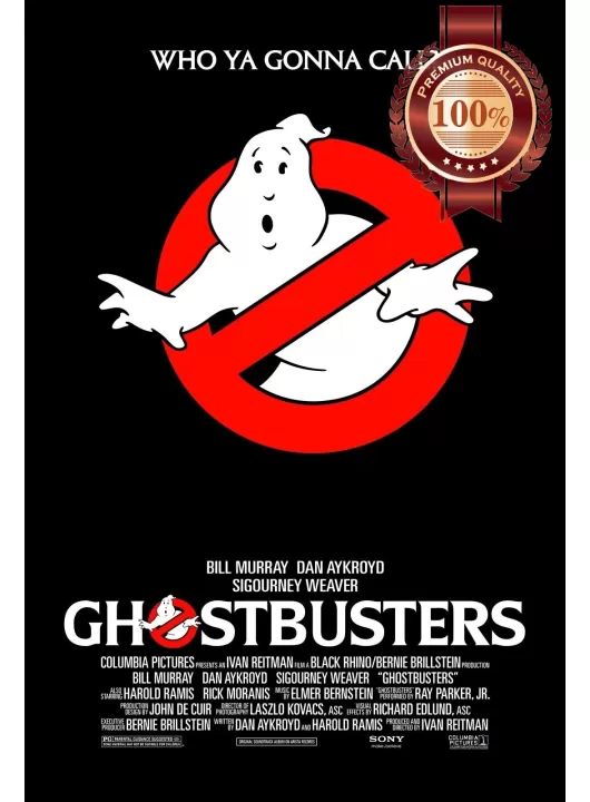 GHOSTBUSTERS 1984 80s ORIGINAL OFFICIAL CLASSIC FILM MOVIE PRINT PREMIUM POSTER GHOSTBUSTERS 1984 80s ORIGINAL OFFICIAL CLASSIC FILM MOVIE PRINT PREMIUM POSTER