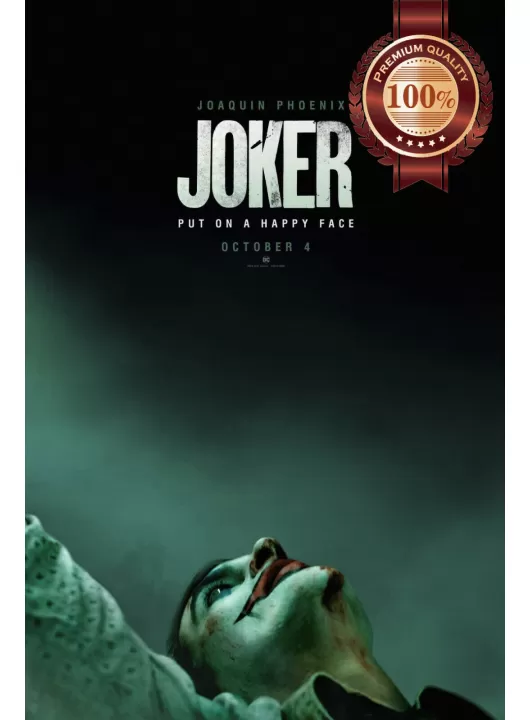 JOKER TEASER 2019 DC OFFICIAL JOAQIUN CINEMA MOVIE PRINT PREMIUM POSTER JOKER TEASER 2019 DC OFFICIAL JOAQIUN CINEMA MOVIE PRINT PREMIUM POSTER