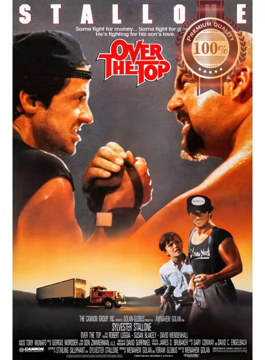 OVER THE TOP V2 1987 80s STALLONE ORIGINAL OFFICIAL MOVIE PRINT PREMIUM POSTER