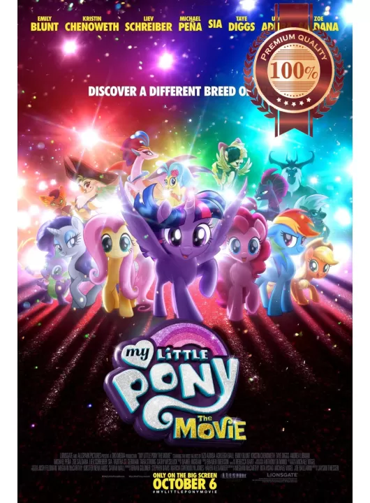 MY LITTLE PONY THE MOVIE 2017 ORIGINAL CINEMA FILM ART PRINT PREMIUM POSTER MY LITTLE PONY THE MOVIE 2017 ORIGINAL CINEMA FILM ART PRINT PREMIUM POSTER