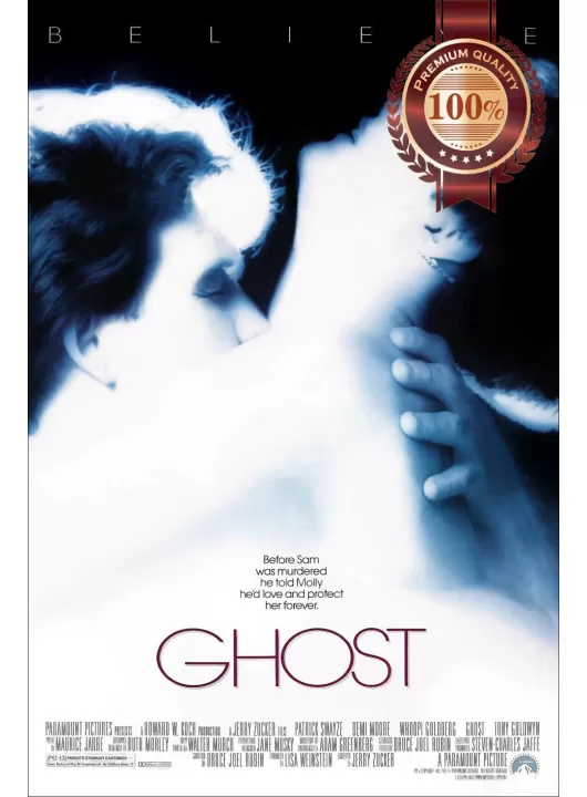 GHOST 1990 90s OFFICIAL ORIGINAL CINEMA MOVIE FILM PRINT PREMIUM POSTER