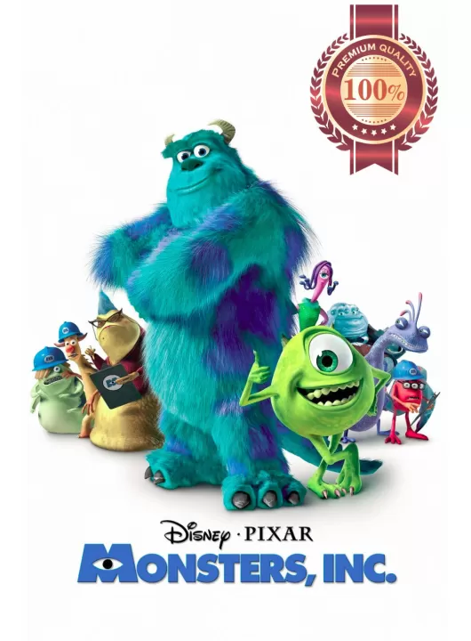 MONSTERS INC 2001 SULLY MIKE CHARACTERS PIXAR FILM MOVIE ART PRINT PREMIUM POSTER MONSTERS INC 2001 SULLY MIKE CHARACTERS PIXAR FILM MOVIE ART PRINT PREMIUM POSTER