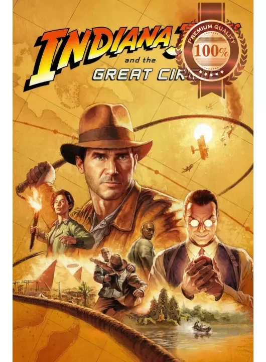 INDIANA JONES AND THE GREAT CIRCLE 2024 VIDEO GAME ART PRINT PREMIUM POSTER