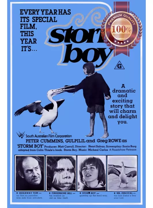 STORM BOY 1976 70s ORIGINAL AUS MOVIE FILM CINEMA PRINT PREMIUM POSTER STORM BOY 1976 70s ORIGINAL AUS MOVIE FILM CINEMA PRINT PREMIUM POSTER