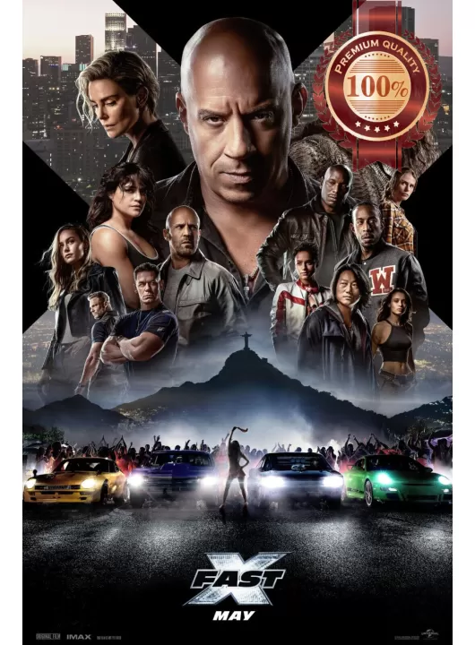 FAST X 2023 FAST AND THE FURIOUS ORIGINAL CINEMA MOVIE ART PRINT PREMIUM POSTER