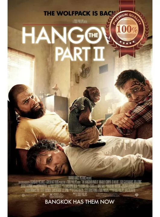 THE HANGOVER PART II 2 2011 ORIGINAL OFFICIAL CINEMA MOVIE PRINT PREMIUM POSTER