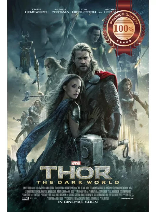 THOR THE DARK WORLD 2013 OFFICIAL ORIGINAL CINEMA MOVIE FILM PRINT PREMIUM POSTER