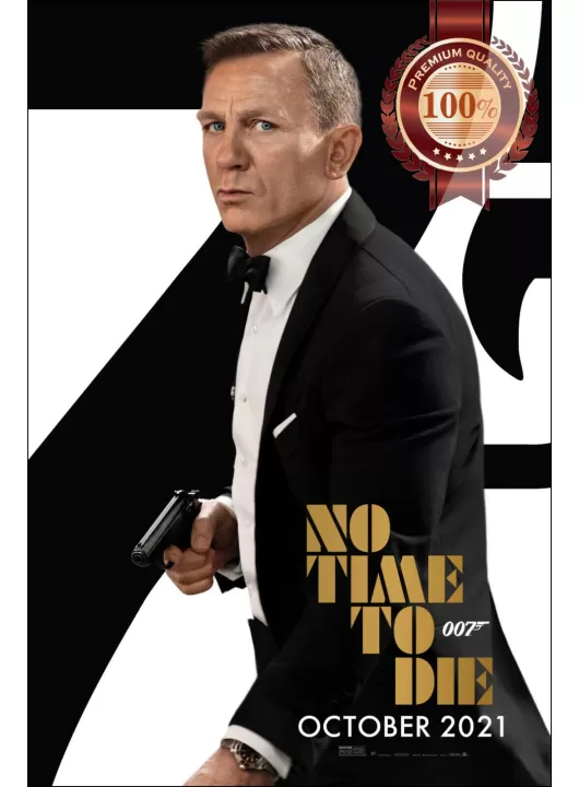 NO TIME TO DIE JAMES BOND TEASER V3 OFFICIAL CINEMA MOVIE PRINT PREMIUM POSTER NO TIME TO DIE JAMES BOND TEASER V3 OFFICIAL CINEMA MOVIE PRINT PREMIUM POSTER
