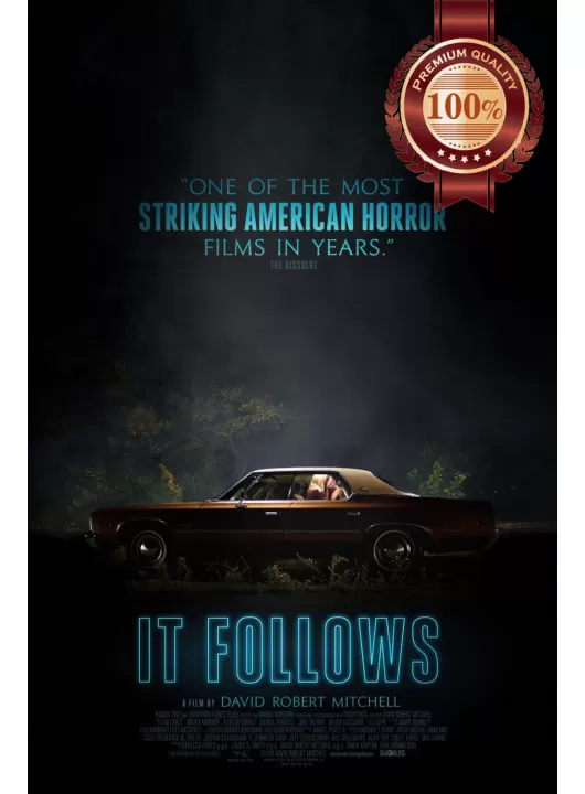 IT FOLLOWS 2014 HORROR ORIGINAL OFFICIAL CINEMA MOVIE FILM PRINT PREMIUM POSTER IT FOLLOWS 2014 HORROR ORIGINAL OFFICIAL CINEMA MOVIE FILM PRINT PREMIUM POSTER