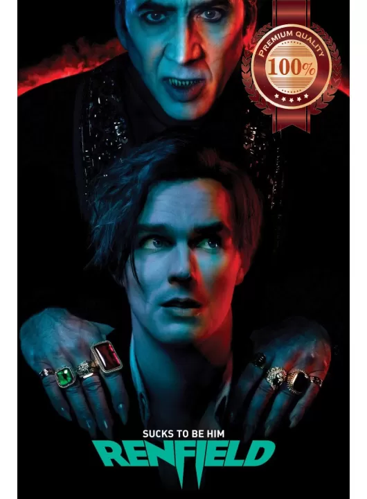 RENFIELD 2023 NICOLAS CAGE ORIGINAL OFFICIAL CINEMA MOVIE PRINT PREMIUM POSTER RENFIELD 2023 NICOLAS CAGE ORIGINAL OFFICIAL CINEMA MOVIE PRINT PREMIUM POSTER