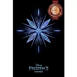 FROZEN 2 TEASER SNOWFLAKE DISNEY ORIGINAL CINEMA MOVIE PRINT PREMIUM POSTER