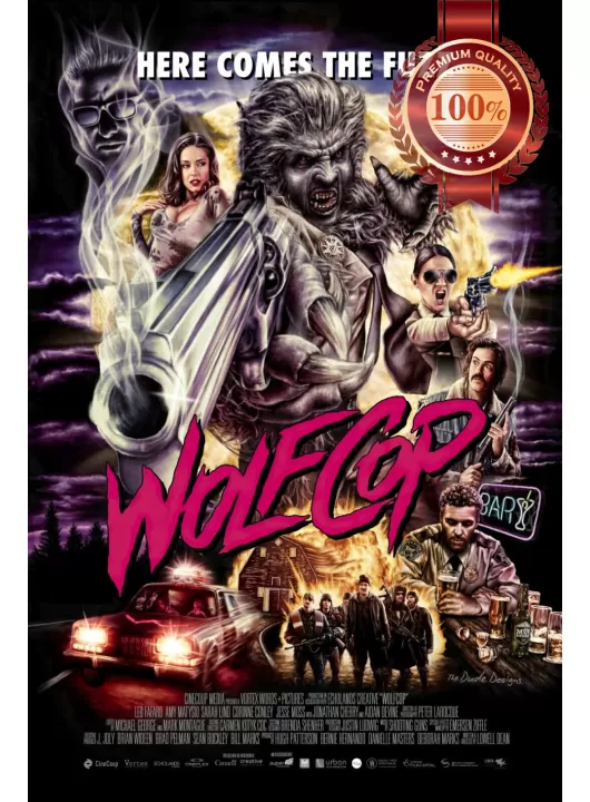 WOLFCOP 2014 ORIGINAL MOVIE CINEMA PRINT PREMIUM POSTER