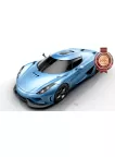 KOENIGSEGG REGERA BLUE SPORTS SUPER DREAM CAR PHOTO PRINT PREMIUM POSTER