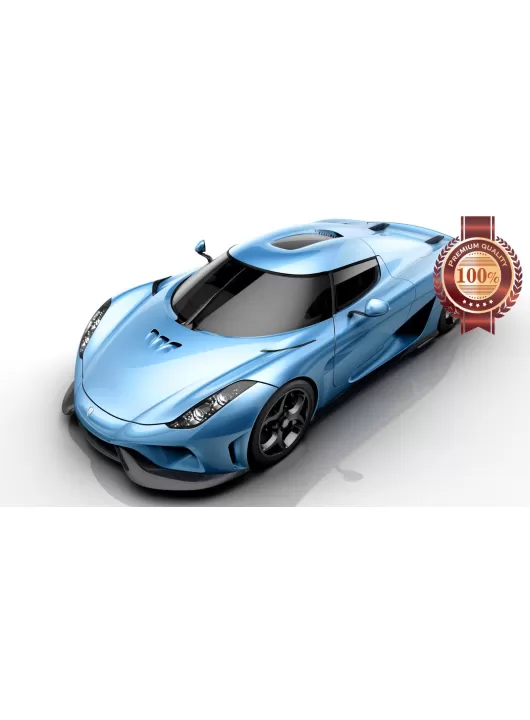 KOENIGSEGG REGERA BLUE SPORTS SUPER DREAM CAR PHOTO PRINT PREMIUM POSTER