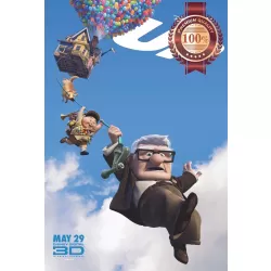 UP HOUSE DISNEY PIXAR 2009 ORIGINAL CINEMA FILM MOVIE PRINT PREMIUM POSTER
