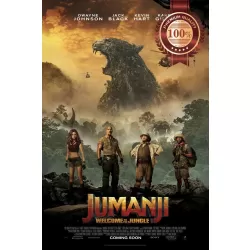 JUMANJI : WELCOME TO THE JUNGLE 2017  ORIGINAL CINEMA MOVIE PRINT PREMIUM POSTER