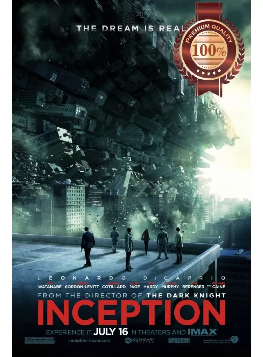 INCEPTION 2010 LOOKING AT BUILDINGS CINEMA MOVIE ORIGINAL PRINT PREMIUM POSTER